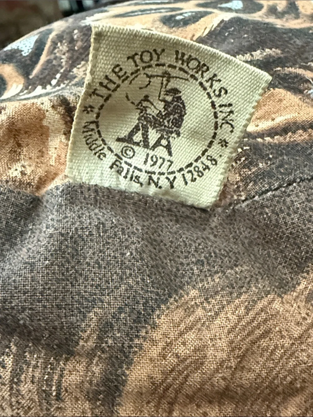 Vintage The Toy Works Tatters the Terrier Stuffed Cloth Pillow Dog Primitive.